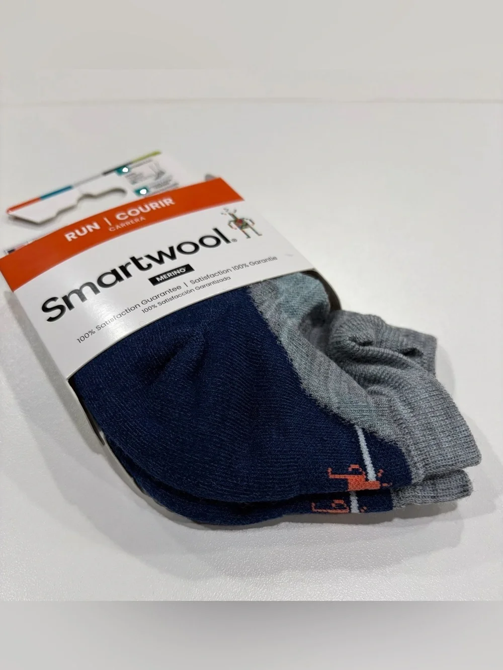 SmartWool Women's Medium Run Target Cushion Running Socks 3-Pack Ankle Gray NWT